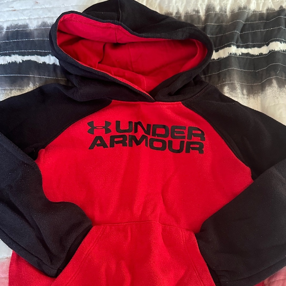 Under Armour Black and Red Pullover